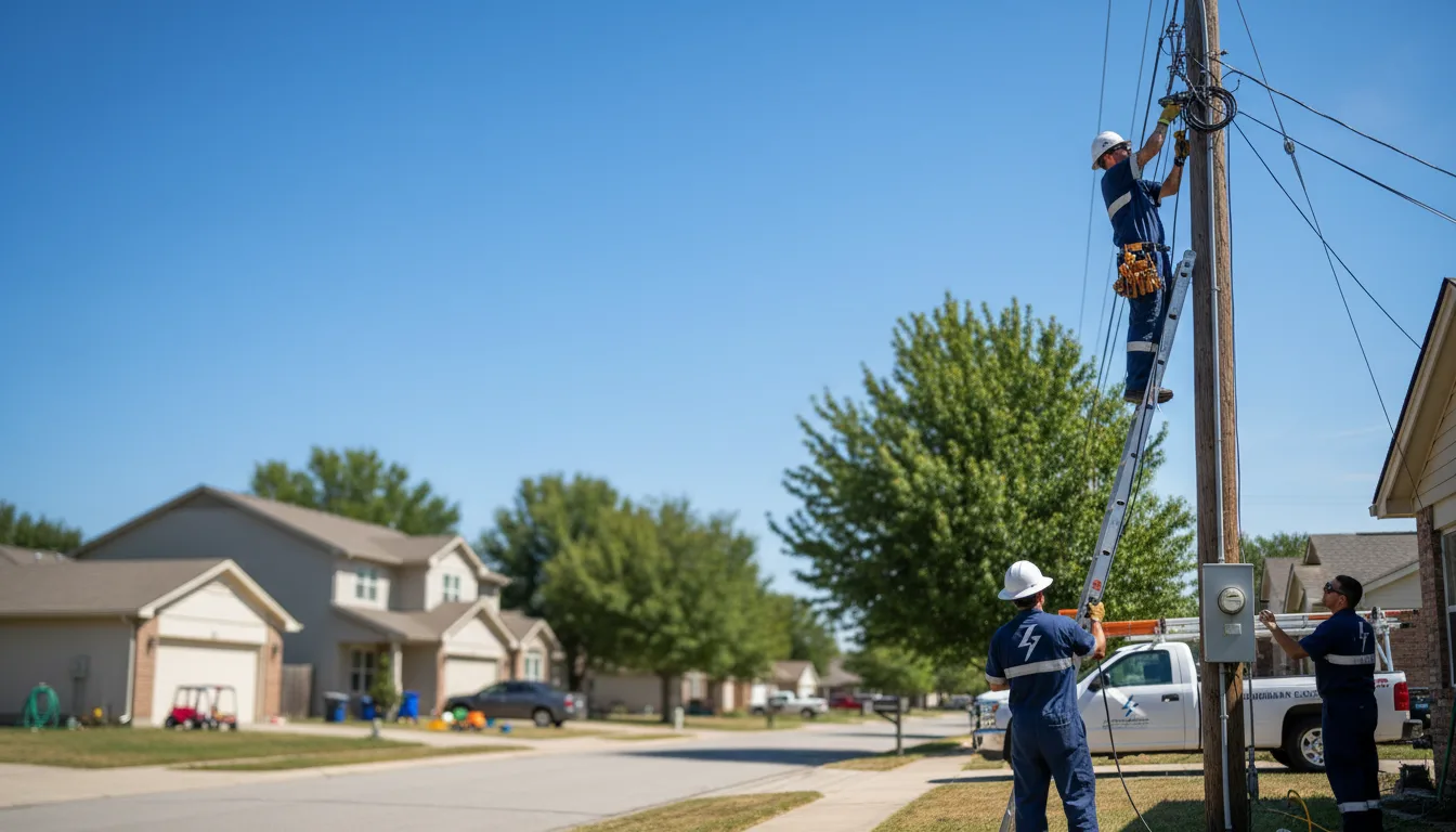 Residential electrician providing installation services in Nova, OH